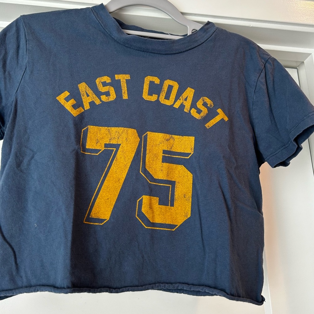 Altar’d State navy blue crop top